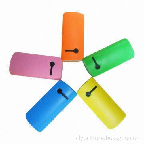 Fashionable Style LED Torchlight Mobile Power Supplies with Double-USB Output